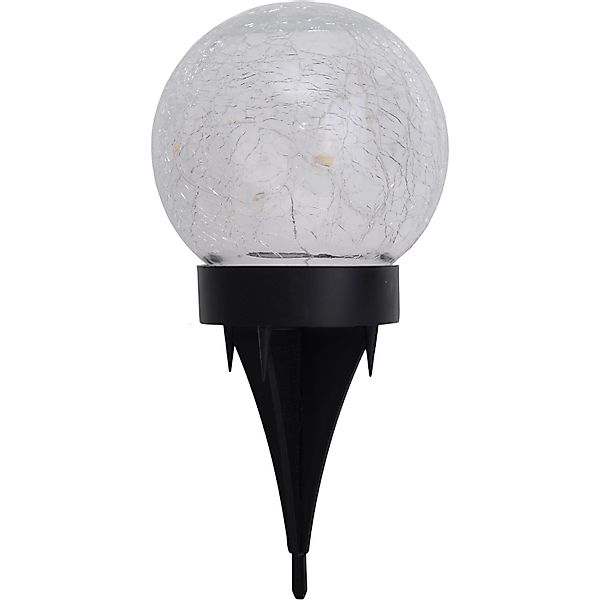 näve LED Solarleuchte "Crackle" 3 Stk. Warmweiß 3er Set, klar/schwarz, als günstig online kaufen