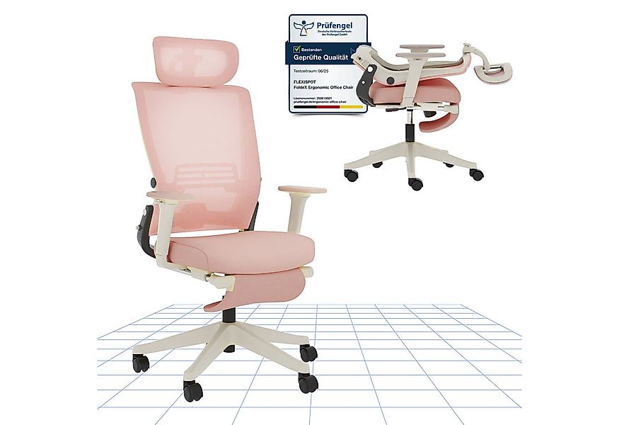 FLEXISPOT Bürostuhl Foldex Ergonomischer Bürostuhl – Ideal für Büro & Mitta günstig online kaufen