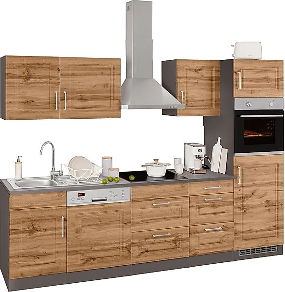 KOCHSTATION Küchenzeile "KS-Stockholm" Breite 280 cm, mit hochwertigen MDF günstig online kaufen