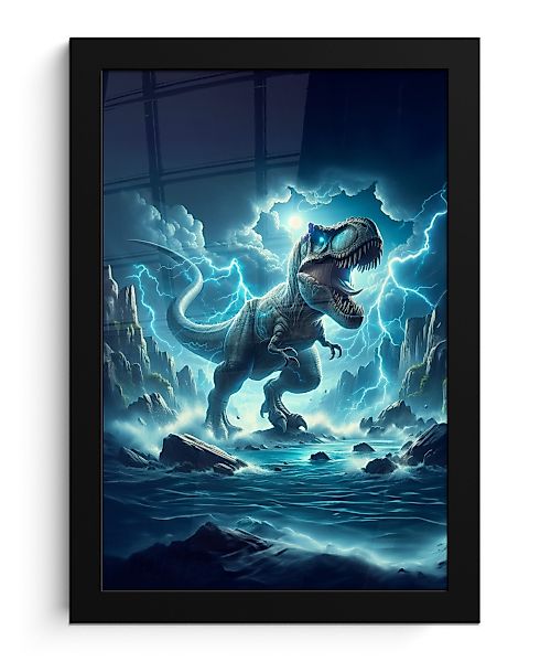 MuchoWow Poster Dino - Blau - günstig online kaufen