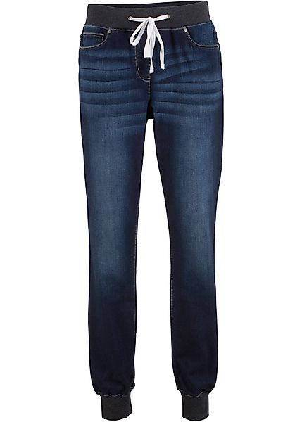 Boyfriend-Stretch-Jeans mit Bequembund günstig online kaufen