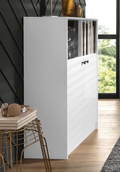 Home affaire Aktenschrank "Licia" viel Stauraum, 2 Türen und 5 offene Fäche günstig online kaufen