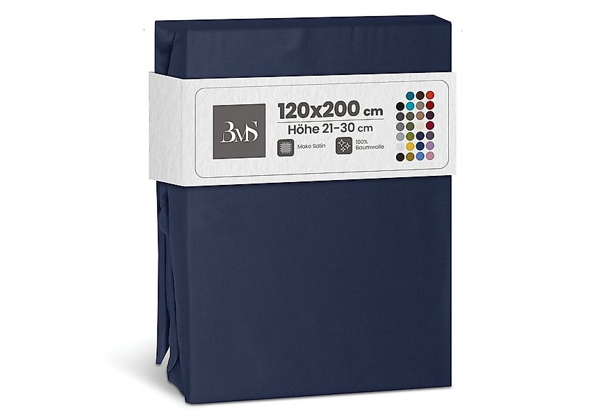 BETTWAESCHE-MIT-STIL Spannbettlaken Mako Satin Spannbettlaken, Matratzenhöh günstig online kaufen