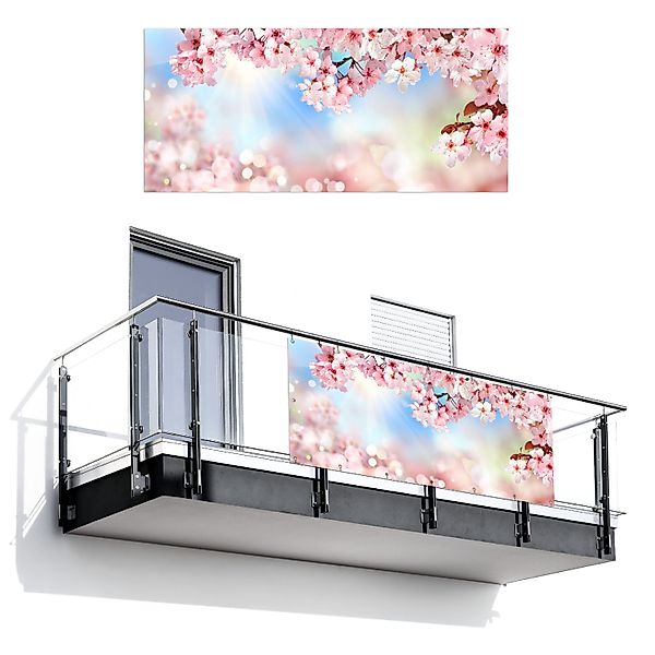 MuchoWow Balkonsichtschutz Kirschblüte - Baum - günstig online kaufen