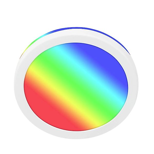 Briloner LED-Deckenleuchte Kada RGB+W Fernbedienung Ø 19,2 cm x 2,8 cm Weiß günstig online kaufen