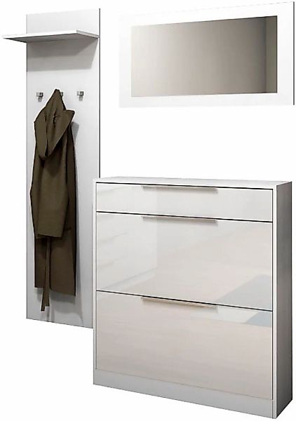 borchardt Möbel Garderoben-Set "Oliva" 3 Stk. tlg. günstig online kaufen