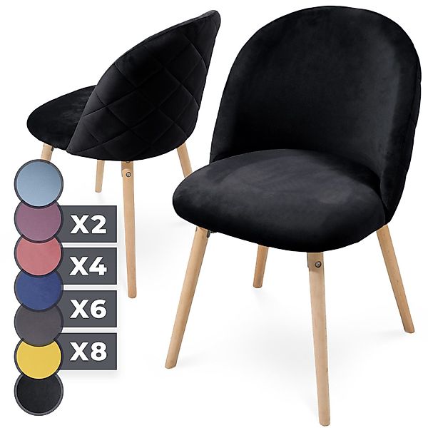 MIADOMODO Esszimmerstuhl -Farbwahl, 2/4/6/8Set, Gepolstert, Beine günstig online kaufen