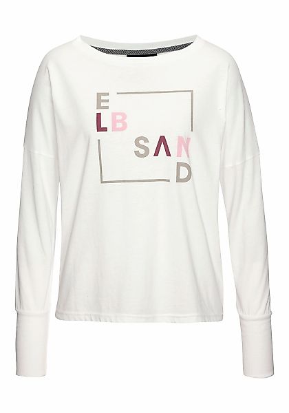 Elbsand Langarmshirt mit Frontdruck, Longsleeve, lockerer Schnitt günstig online kaufen