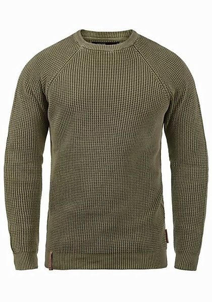 Indicode Strickpullover IDRockford Strickpulli in Waffelstrick-Optik günstig online kaufen