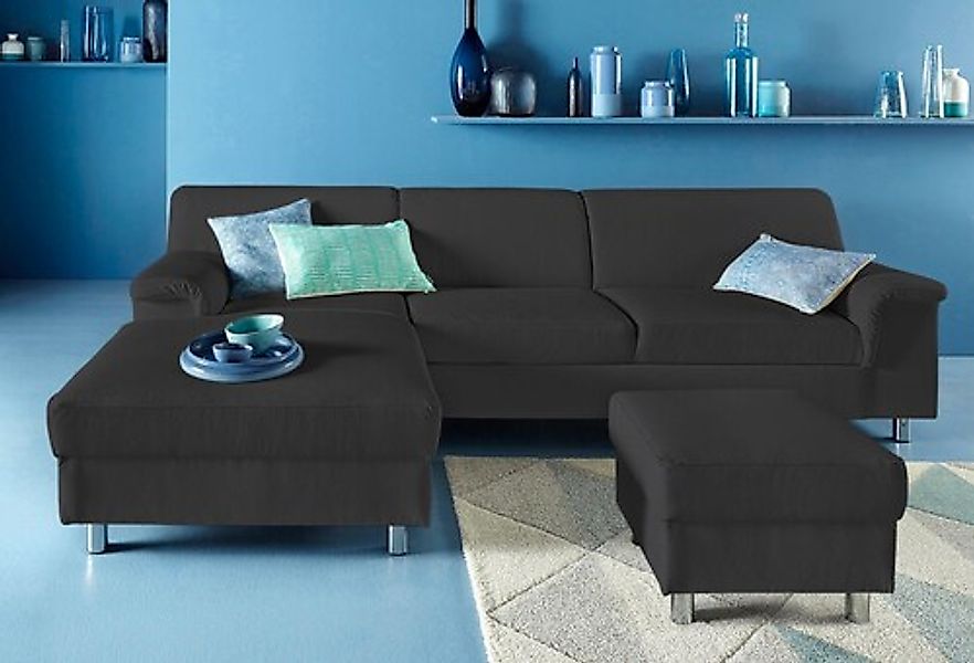 INOSIGN Ecksofa »Jamie, modern und elegant, Fußhöhe 9cm, L-Form,«, wahlweis günstig online kaufen