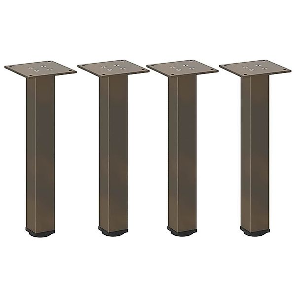 vidaXL Tischbein Couchtischbeine 4 Stk. Naturstahl günstig online kaufen