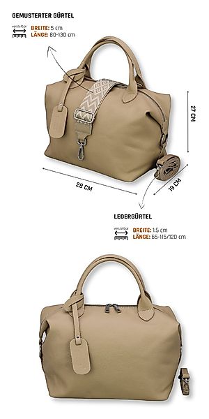 Adel Bags Schultertasche BIANCA Umhängetasche für Damen, Schultertasche Han günstig online kaufen