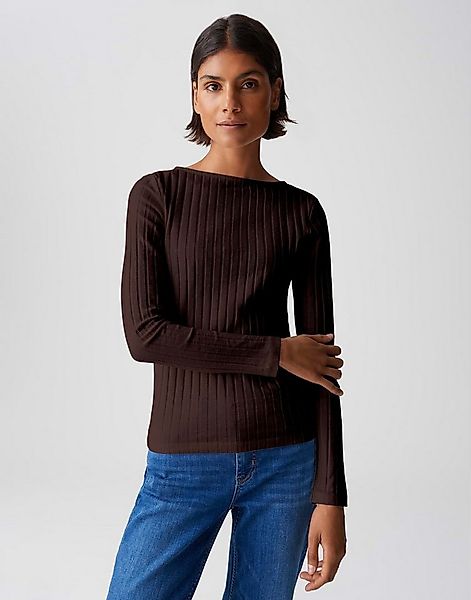 OPUS Langarmshirt SOVKE Slim aus Baumwoll Mix günstig online kaufen