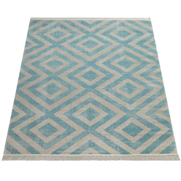 KADIMA DESIGN Teppich Rauten Wohnzimmer schmutzabweisend günstig online kaufen