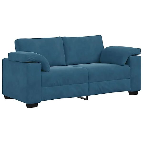 vidaXL Zweisitzer-Sofa Blau 140 cm Samt 4105276 günstig online kaufen