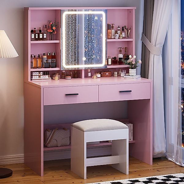 HOMALL Schminktisch Schminktisch mit Spiegel und günstig online kaufen