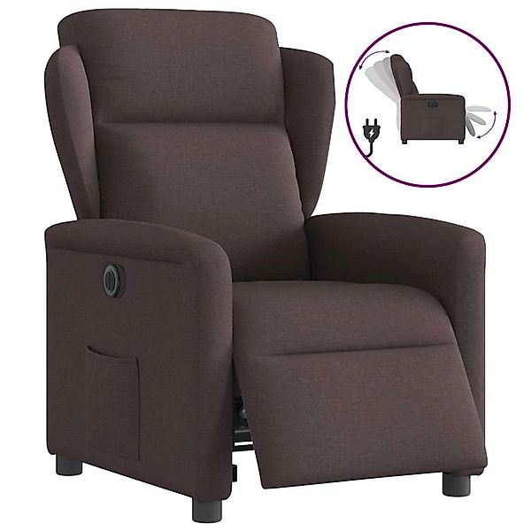vidaXL Relaxsessel Elektrisch Dunkelbraun Stoff 3303119 günstig online kaufen