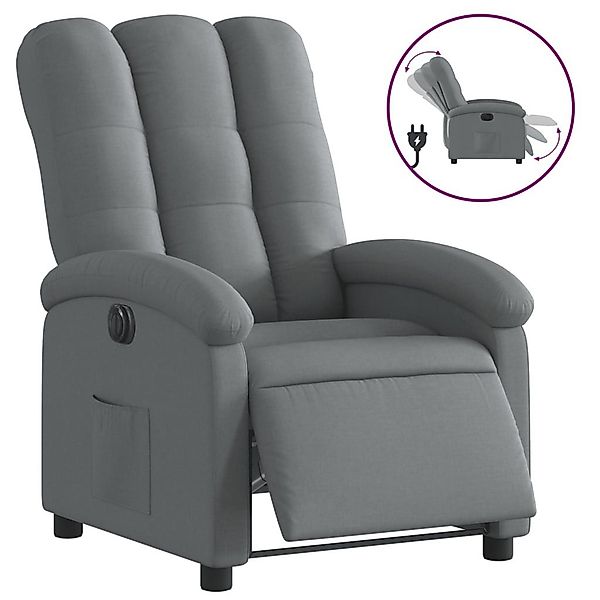 vidaXL Sessel Relaxsessel Elektrisch Dunkelgrau Stoff günstig online kaufen