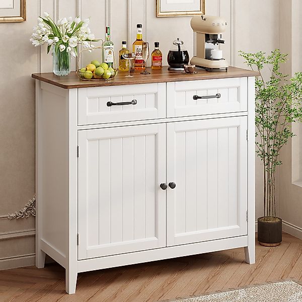 Bealife Sideboard Küchenschrank mit Arbeitsplatten,mit 2 günstig online kaufen