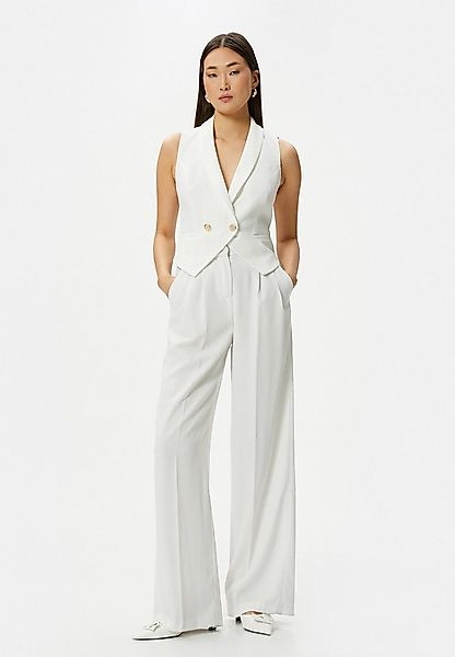 Koton Anzugweste Doppelreihiger Kragen Mit Metall-Accessoires Anzugweste günstig online kaufen