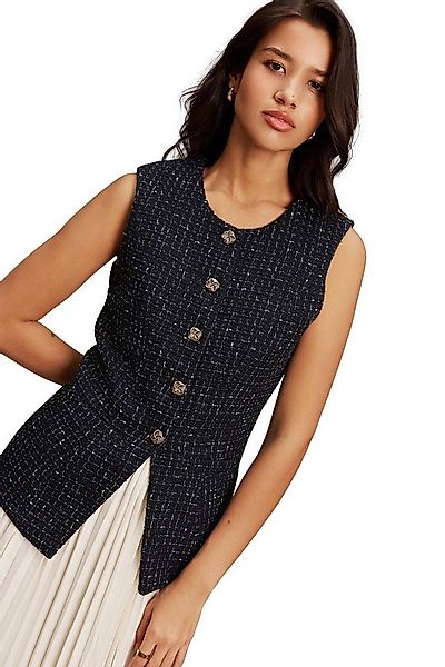 Next Partykleid Festliches 2-in-1-Kleid mit Tweed-Weste (2-tlg) günstig online kaufen