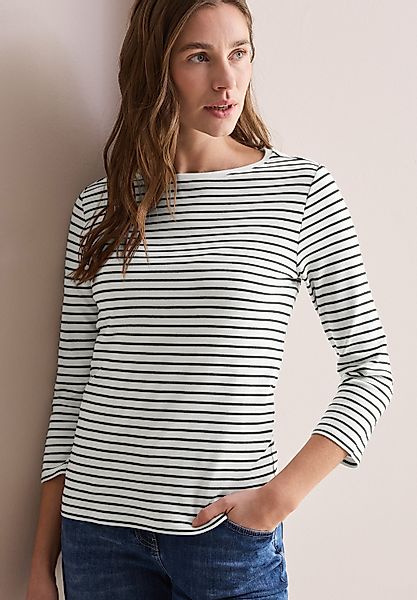 CECIL 3/4-Arm-Shirt mit Streifenmuster günstig online kaufen