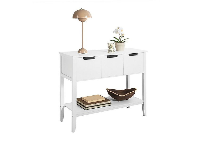 SoBuy Konsolentisch FSB51, Beistelltisch Flurtisch mit 3 Schubladen und Fac günstig online kaufen