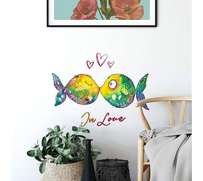 K&L Wall Art Wandtattoo Wandtattoo Hagenmeyer Badezimmer Sticker Verliebte günstig online kaufen