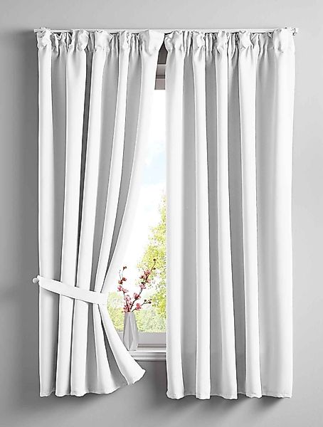 Gardinenbox Vorhang (2 St), verdecketeSchlaufen, verdunkelnd, günstig online kaufen