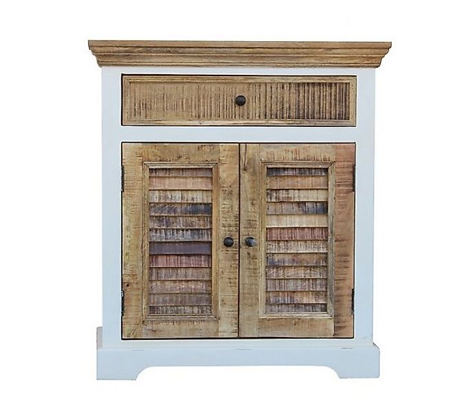 Main Möbel Schuhschrank Schuhschrank 80x90cm 'Nizza' Mango weiß natur günstig online kaufen
