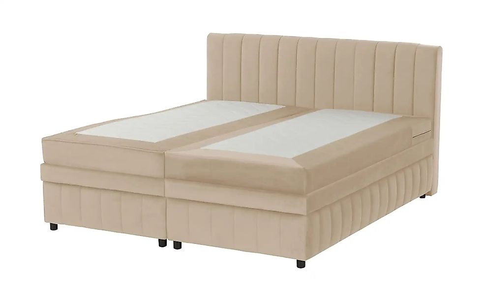 Boxbett mit Bettkasten Bruno ¦ beige ¦ Maße (cm): B: 186 H: 106 Betten > Ko günstig online kaufen