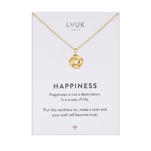 LUUK LIFESTYLE Kette mit Anhänger Verschlungener günstig online kaufen