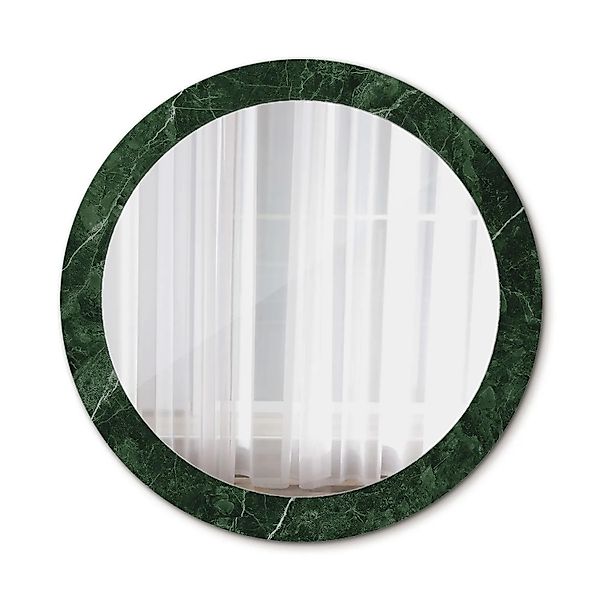 Tulup Spiegel mit Aufdruck Grüner Marmor Runder Spiegel 90x90 cm mit Dekora günstig online kaufen