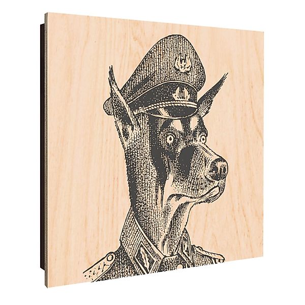 Banjado Schlüsselkasten Holz 30x30cm Schwarz Scharnier Rechts 50 Haken Desi günstig online kaufen