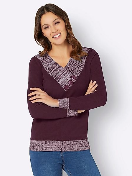Sieh an! Strickpullover Langarm-Pullover Langarm Jersey günstig online kaufen