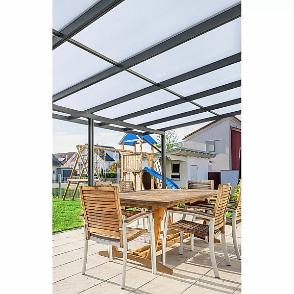 Gutta Terrassendach Premium Weiß Stegplatten PC Weiß Opal 10.140 mm x 5.060 günstig online kaufen