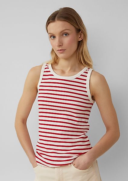 s.Oliver Shirttop Slim-Fit-Top mit Rippstruktur günstig online kaufen