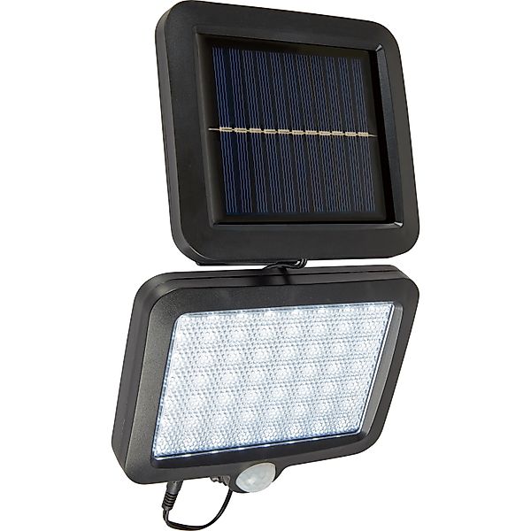 Solar-LED-Außenstrahler PIR-Sensor Schwarz 15 cm x 2,5 cm x 13 cm günstig online kaufen