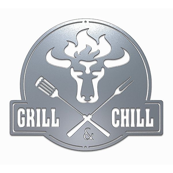 teileplus24 Wanddekoobjekt CG02 Gartenschild Grill Schild günstig online kaufen
