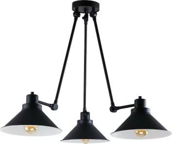 Deckenleuchte Schwarz 3-flmg 61-152cm SIMONA Lampe günstig online kaufen