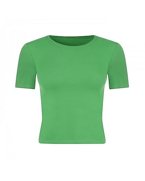 Evoni T-Shirt Damen kurzes Kurzarmshirt aus weichem Baumwollstoff günstig online kaufen