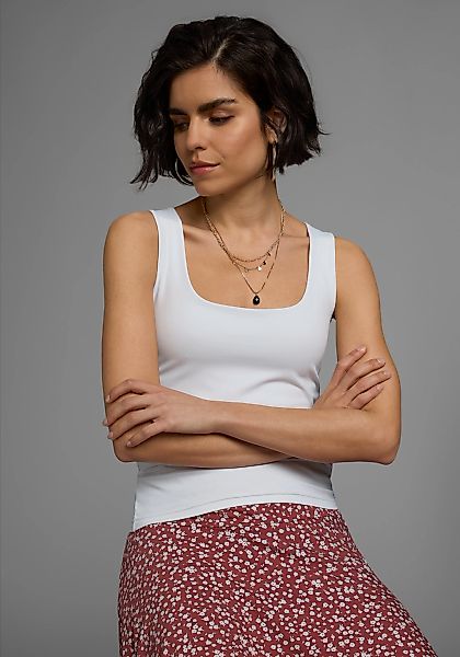 Laura Scott Tanktop, mit modischem Karree-Ausschnitt günstig online kaufen