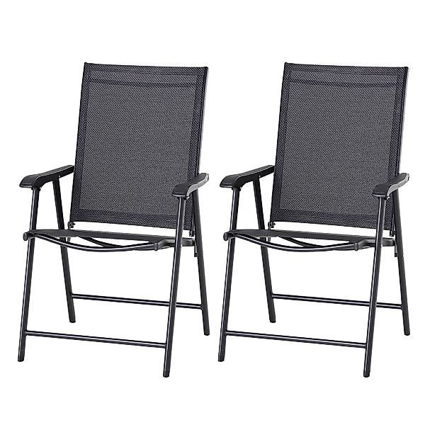Outsunny Gartenstuhl 2er Set Campingstuhl Angelstuhl günstig online kaufen