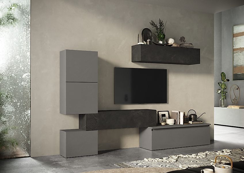 INOSIGN Wohnwand "INFINITY, 6tlg. Breite 290 cm, Höhe variabel, Schrankwand günstig online kaufen