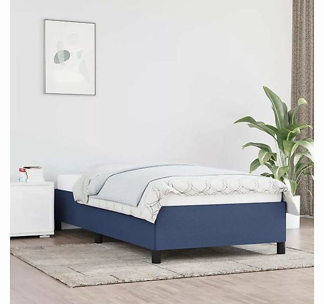 furnicato Bett Bettgestell Blau 90x200 cm Stoff günstig online kaufen