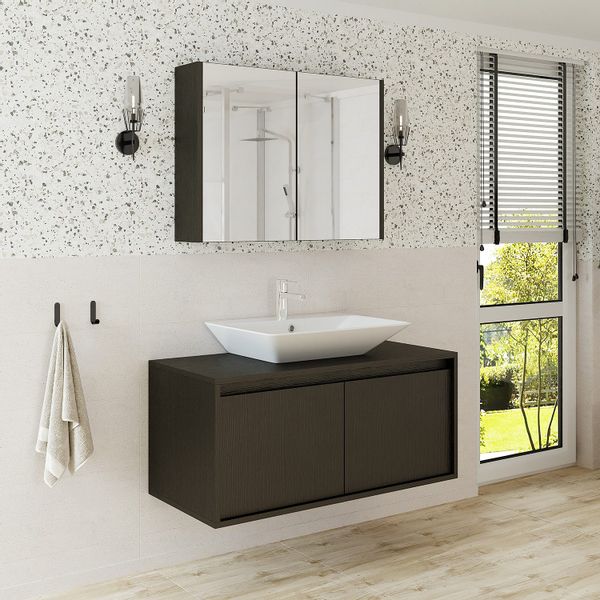 Roomart Badmöbel-Set ATL-3TLG-100, (Badezimmermöbel Set Unterschrank günstig online kaufen
