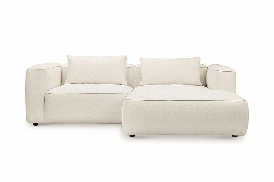 andas Ecksofa »Tvinnet«, Breite 228 cm, extra tiefe Sitzfläche, kubisches S günstig online kaufen