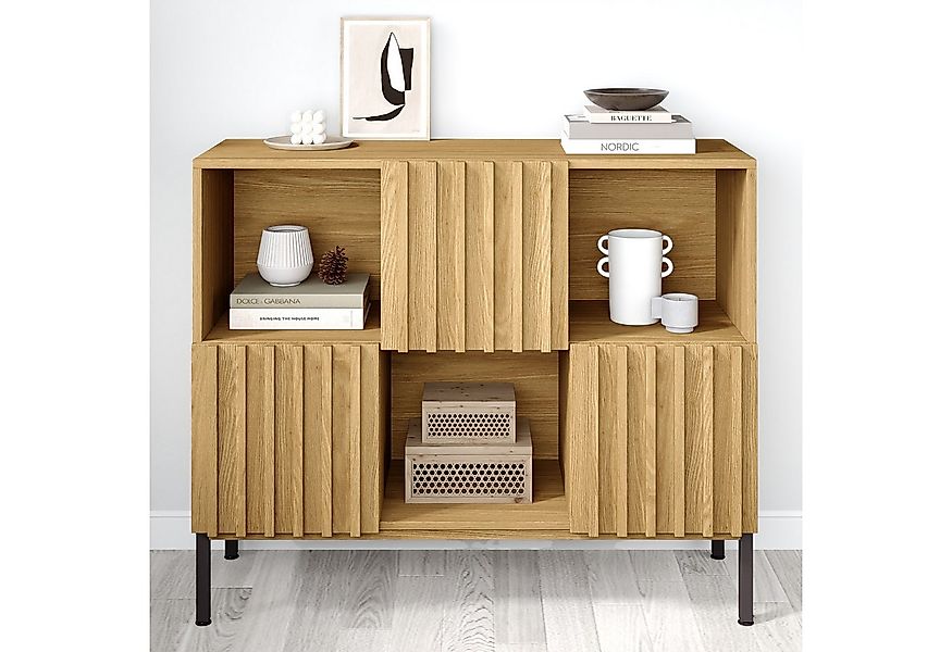 FUFU&GAGA Sideboard Mehrzweck-Aufbewahrungsschrank aus Ahornholz günstig online kaufen