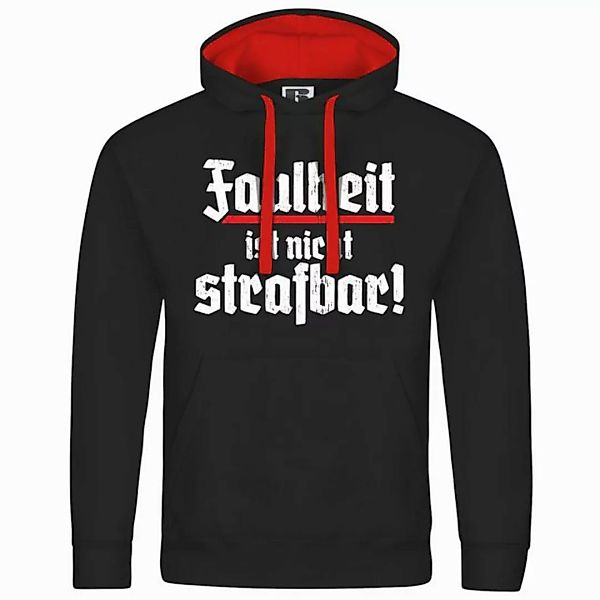 deinshirt Kapuzenpullover Herren Kapuzenpullover Faulheit ist nicht strafba günstig online kaufen