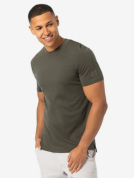 SUPER.NATURAL T-Shirt für Herren, nachhaltig, Merino casual, gerippter Krag günstig online kaufen